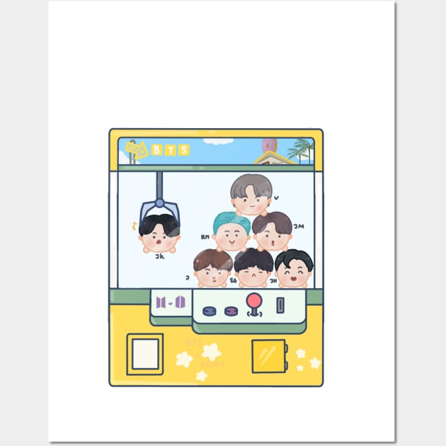 BTS tsumtsum Wall Art by Byunfrog